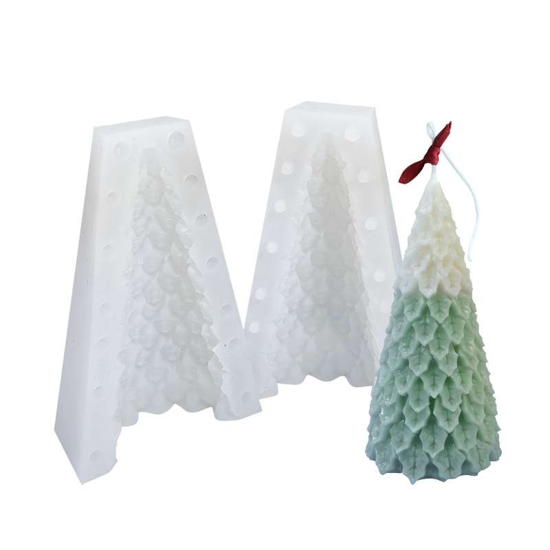 Christmas DIY Scented Candle Silicone Mold, Color: White(SD-78)