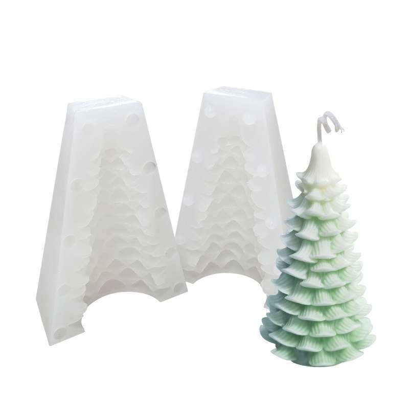 Christmas DIY Scented Candle Silicone Mold, Color: White(SD-78)
