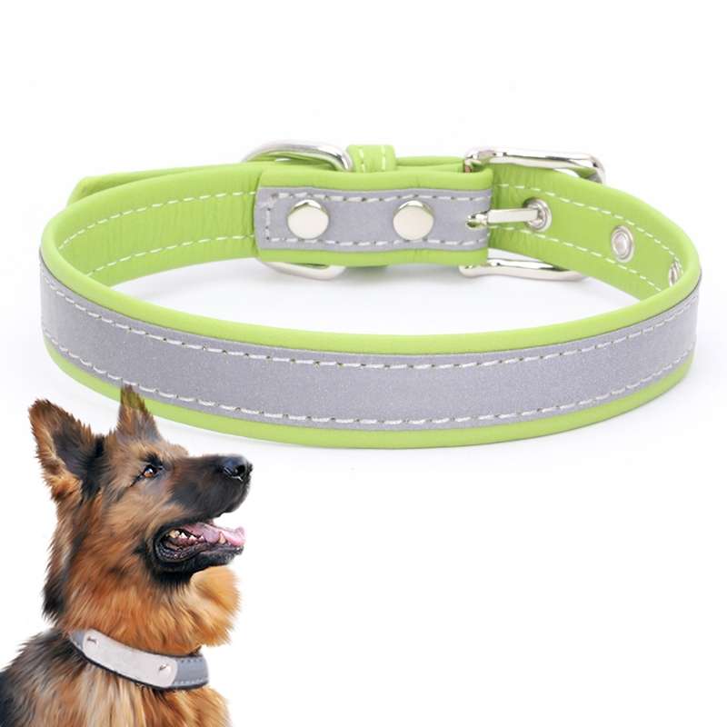 CL181K Pet Soft Reflecting Collar, Size: XL(No Iron Sheet Black)