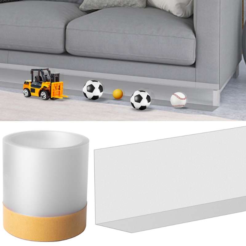 PVC Sofa Baffle Under-bed Toy Blocking Strap(Black)