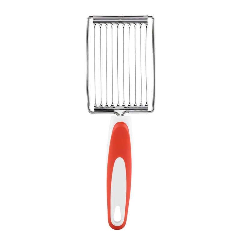 Tomato Luncheon Meat Slicer Non-slip Stainless Steel Fruit Cutter(Orange)
