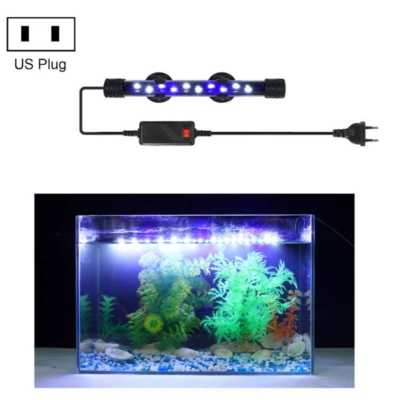 Q50BW Blue+White Light 90-260V Aquarium Diving Light LED Fish Tank Light(US Plug)