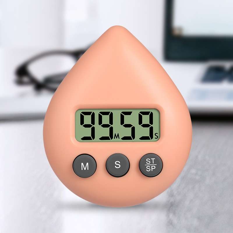 Water Drop Electronic Timer Student Learning Reminder(Black)