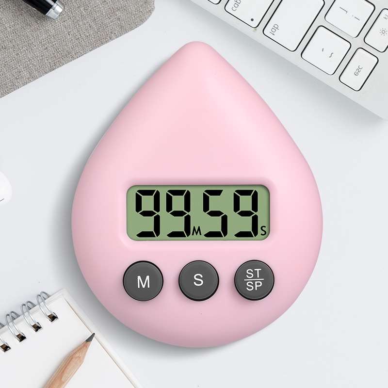 Water Drop Electronic Timer Student Learning Reminder(Black)