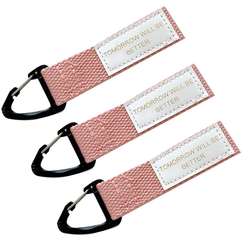 3PCS Mobile Phone Case Wrist Strap Lanyard School Bag Pendant Decoration(White)