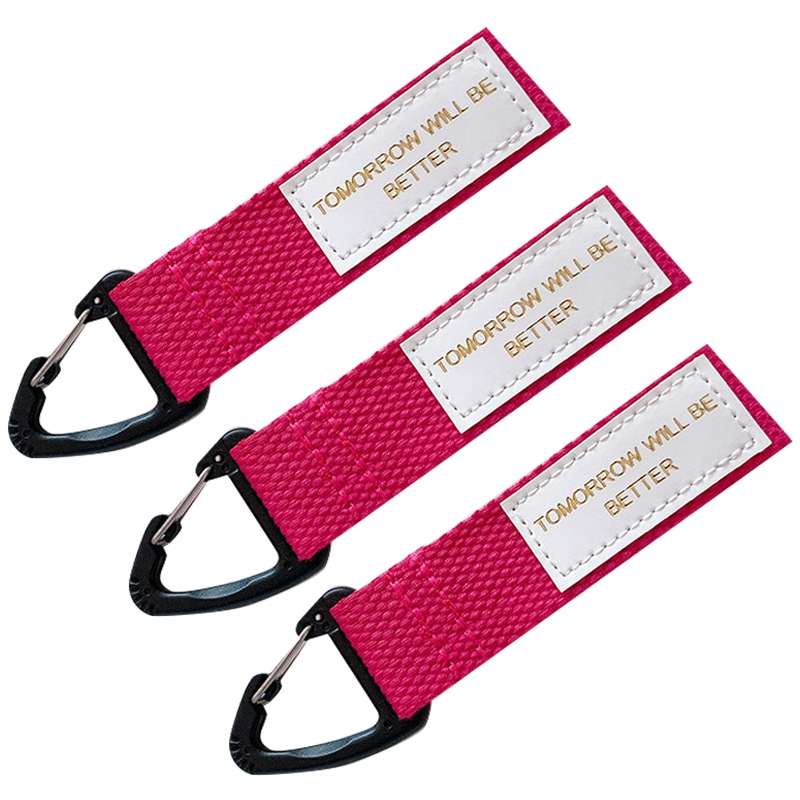3PCS Mobile Phone Case Wrist Strap Lanyard School Bag Pendant Decoration(White)