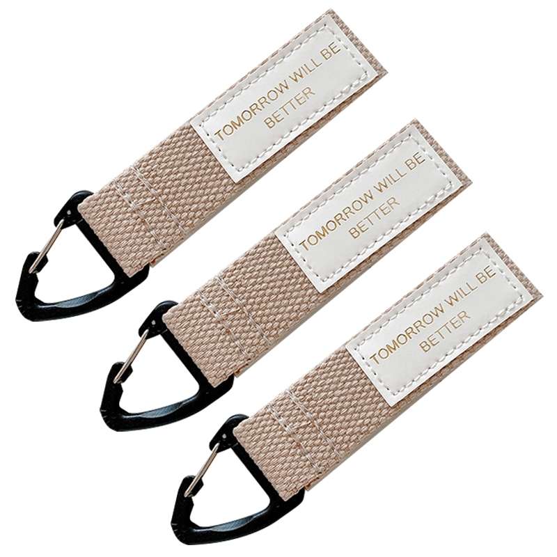 3PCS Mobile Phone Case Wrist Strap Lanyard School Bag Pendant Decoration(White)