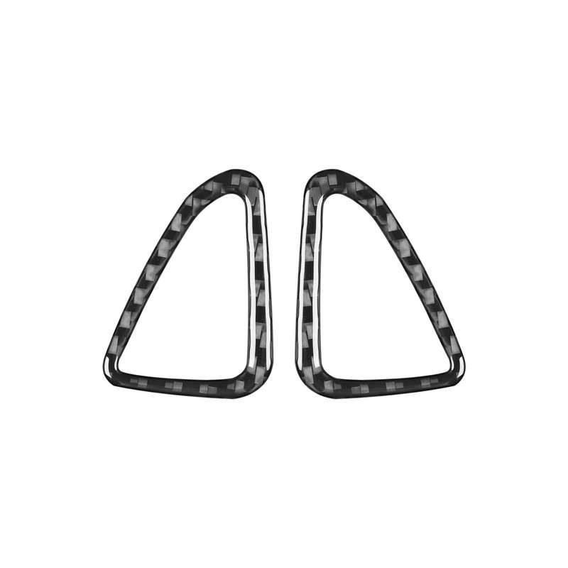 For Chevrolet Corvette C8 2pcs/Set Car Door Air Vent Sticker(Black)