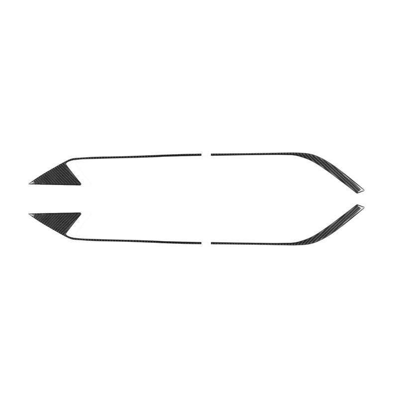 For Chevrolet Corvette C8 4pcs /Set Roof Engine Vent Sticker(Black)