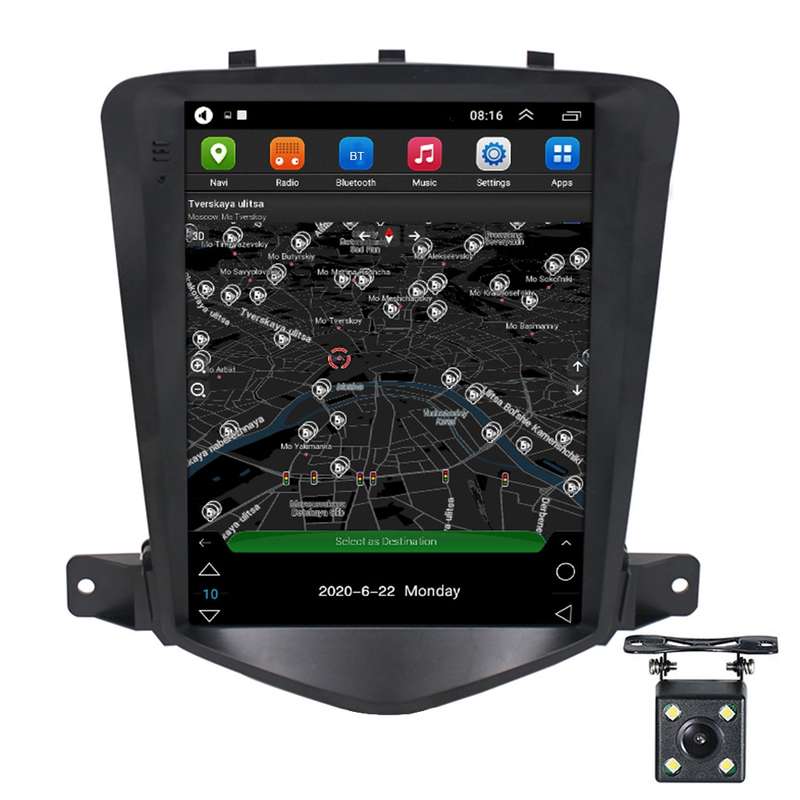 For Chevrolet Cruze 9.7 inch Navigation Integrated Machine, Style: Standard+4 Light Camera(2+32G)
