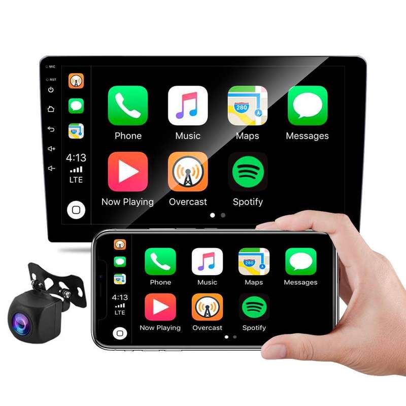 C7001 7 inch Touch Screen Built-In CarPlay Car MP5 Player, Style: Standard+AHD Camera