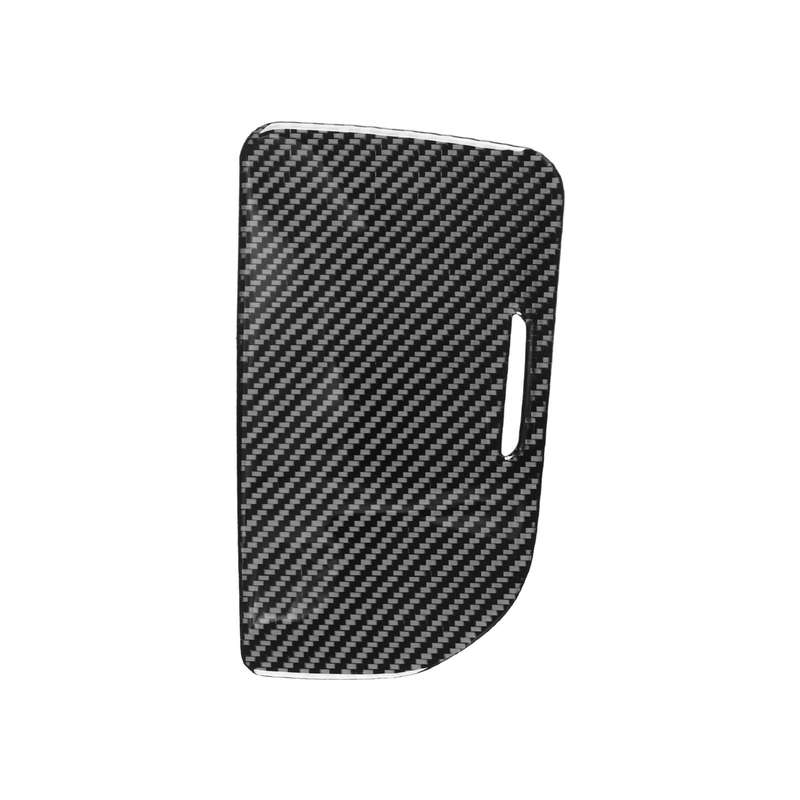 For Chevrolet Corvette C8 Right-Hand Drive Center Control Cup Cover Sticker(Black)
