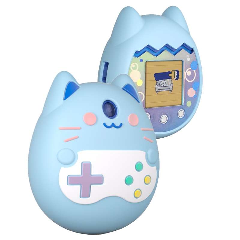 For Tamagotchi pix Silicone Cartoon Electronic Pet Protective Case(Green)
