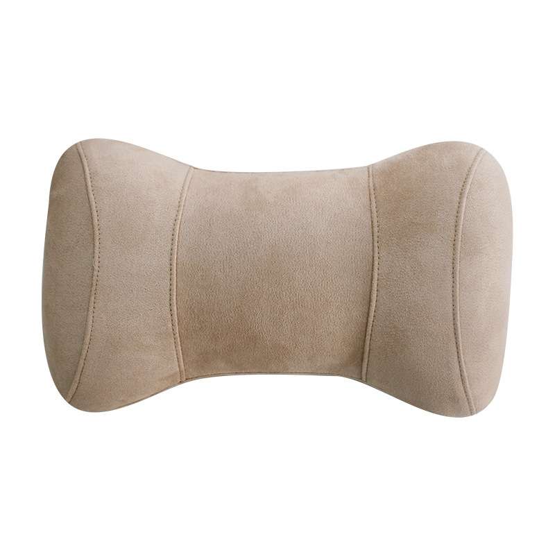 Car Memory Cotton Headrest Protective Cervical Spine Seat Sleeping Pillow(Beige)