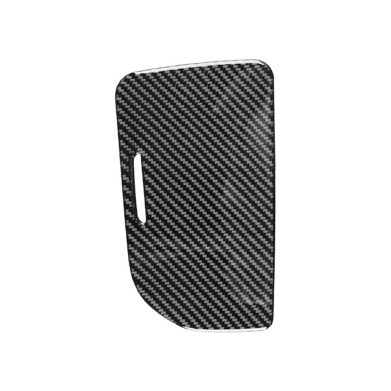 For Chevrolet Corvette C8 Left-Hand Drive Center Control Cup Cover Sticker(Black)