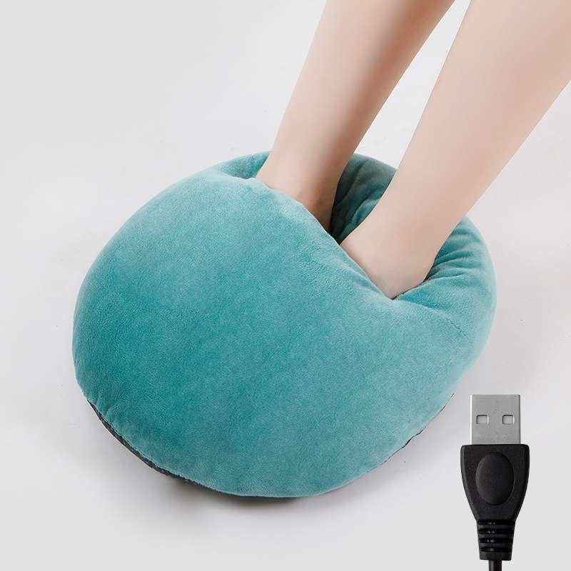USB Heating Foot Warmer Comfortable Plush Foot Warmer(Pink)