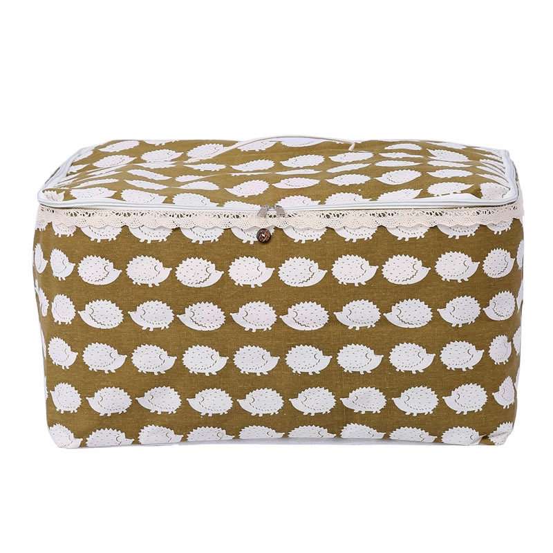 Clothes Organizer Moving Bag Canvas Zipper Quilt Storage Bag, Size: Large(Big Tree)