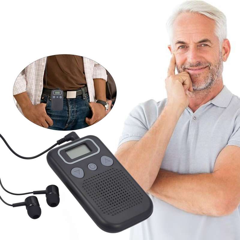 19A Hearing Aids Sound Amplifier Battery Powered In Ear Hearing Enhancement Device(Black)