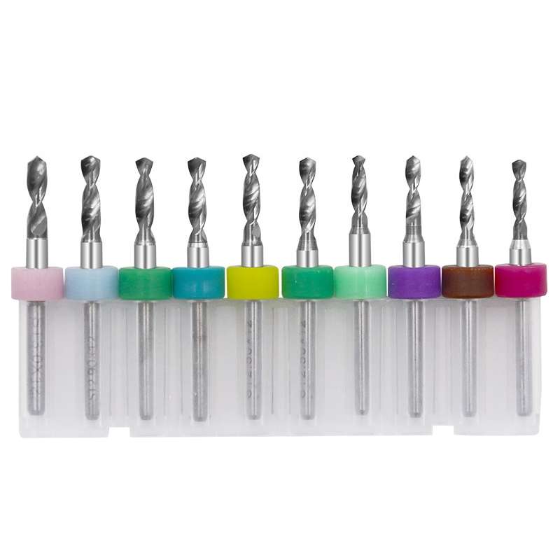 10 In 1 PCB Tungsten Steel Drill Bits Carving Miniature Drill Bits, Size: 2.1-3.0mm