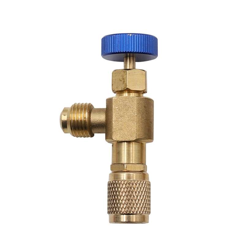 Air Conditioner Fluoridation Safety Valve Refrigerant Filling Connector(Side R410 Bottom R410)