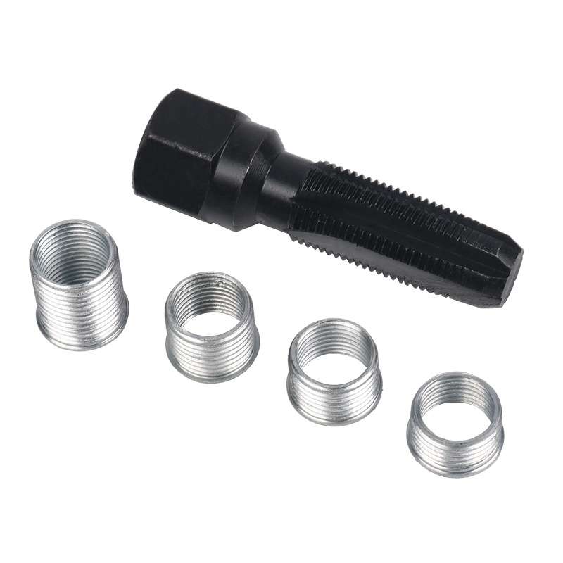 5 PCS/Set 14mm Spark Plug Hole Thread Repair Tool Tap Regenerator