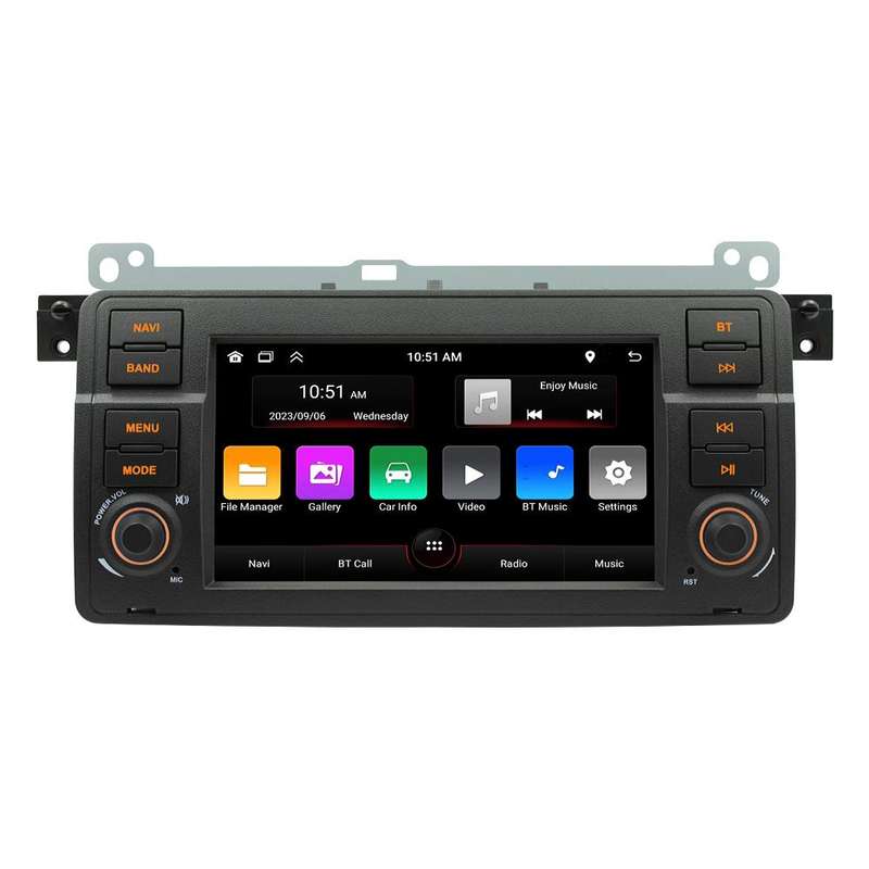For BMW E46 7 Inch GPS Navigation WIFI Car MP5, Memory: 2+64G