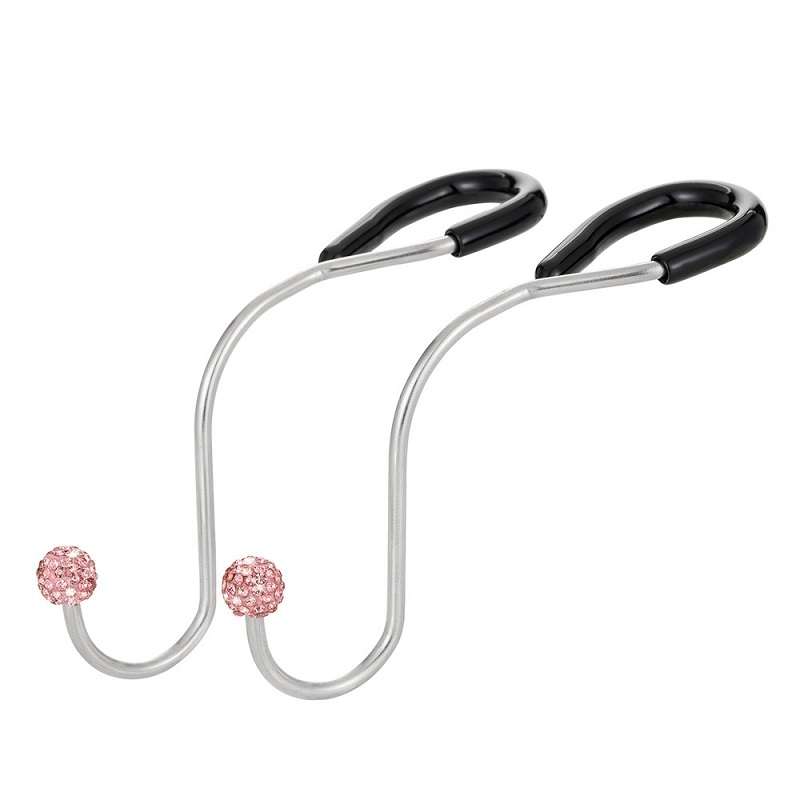 Multifunctional Car Seat Hooks With Diamond Inlay(Pink)