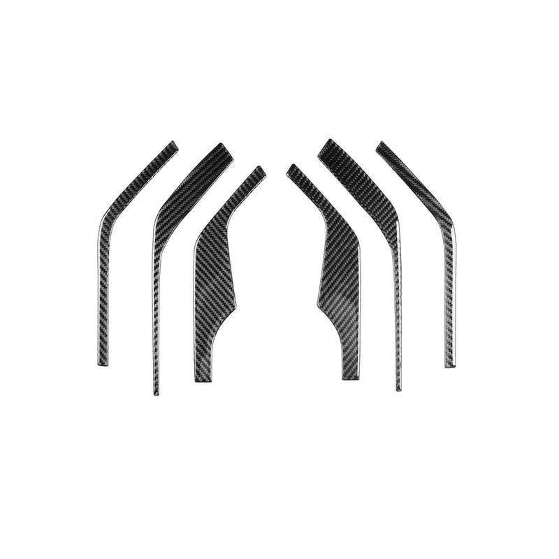 For Chevrolet Corvette C8 6pcs /Set Inner A-Pillar Speaker Sticker(Black)
