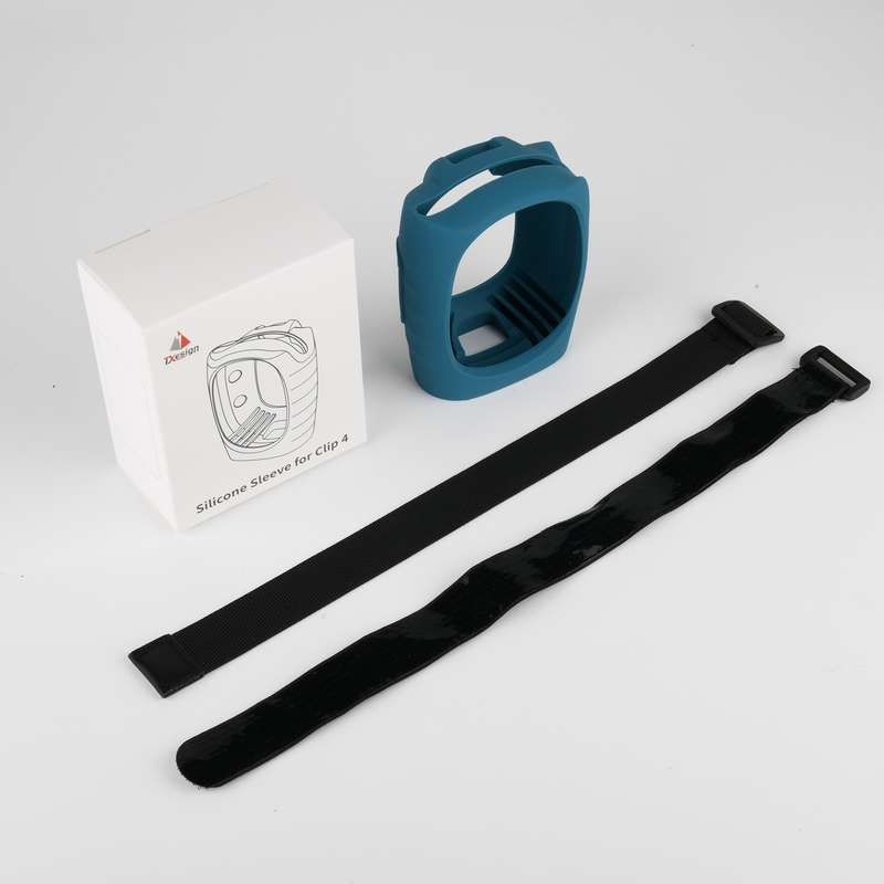 For JBL Clip 4 Bluetooth Speaker Silicone Case Protective Cover With Straps(Black)