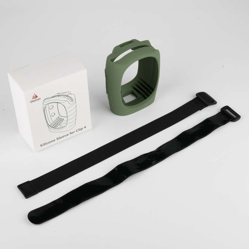 For JBL Clip 4 Bluetooth Speaker Silicone Case Protective Cover With Straps(Black)