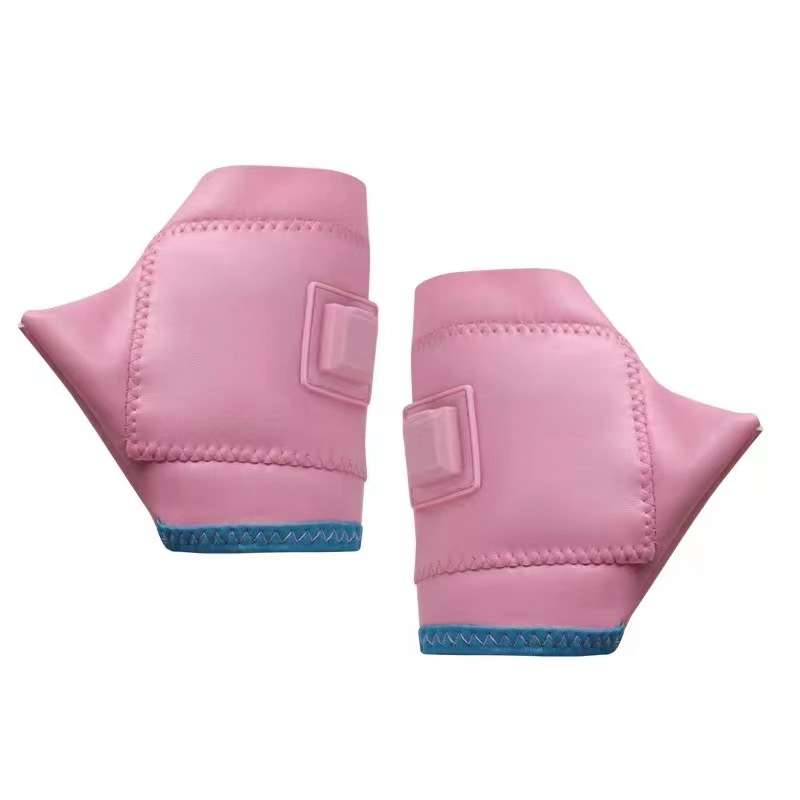 1 Pair Adjustable Temperature Rechargeable Intelligent Electric Heating Gloves Half Finger Gloves, S