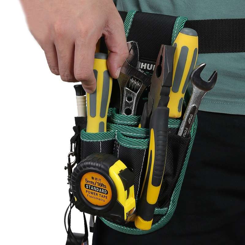 WINHUNT Multifunctional Canvas Electrician Tool Durable Storage Bag, Series: WH142