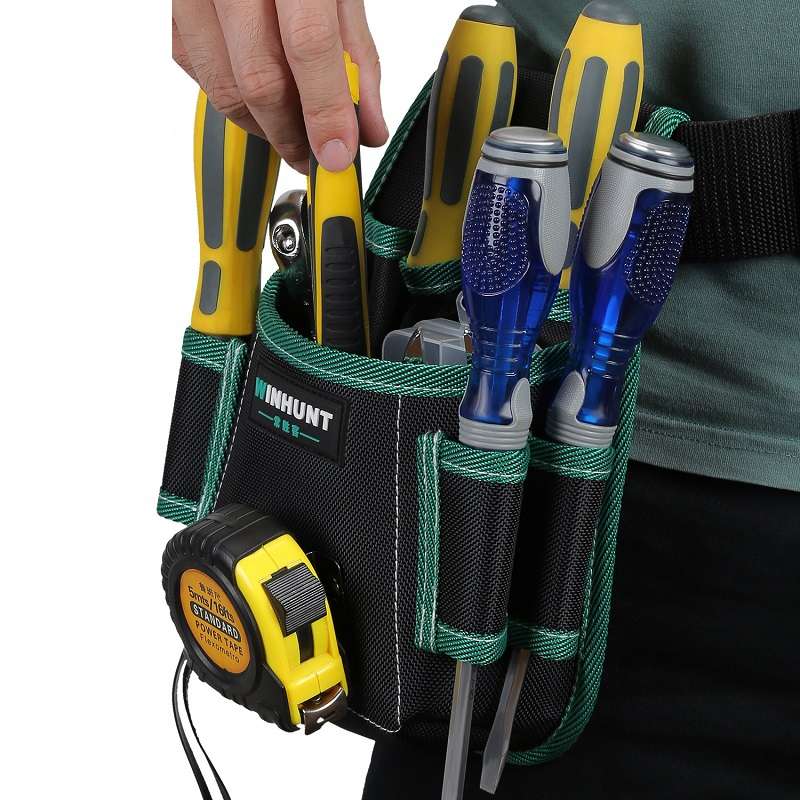 WINHUNT Multifunctional Canvas Electrician Tool Durable Storage Bag, Series: WH143