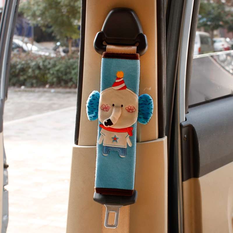 H002 Children Car Seat Belt Cartoon Cover(Lion)