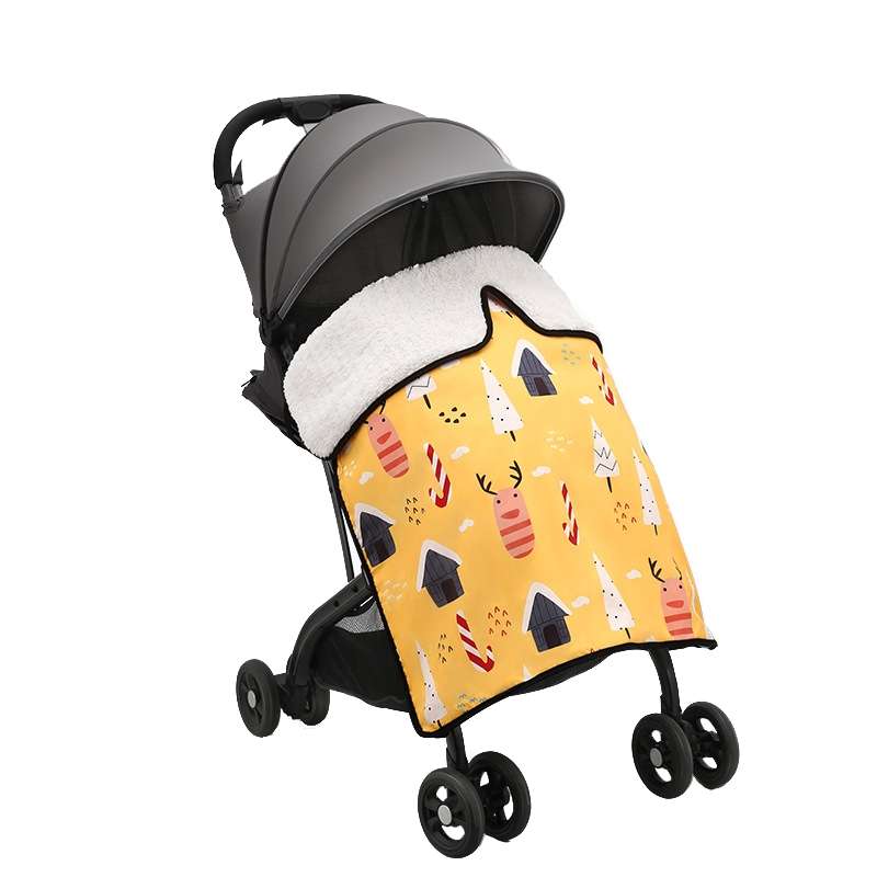 BB1021 Stroller Padded Thickened Windproof Blanket Waterproof Portable Warm Baby Blanket(Bear)