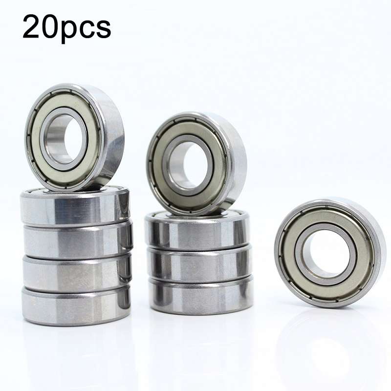 6001zz 20pcs Miniature Bearings Silent Deep Groove Ball Bearings