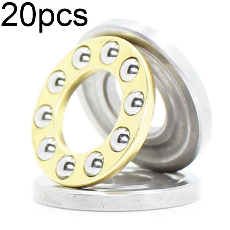 20pcs 3x8x3.5mm Plane Thrust Ball High-temperature Resistant and High-loading Bearings(F3-8M)