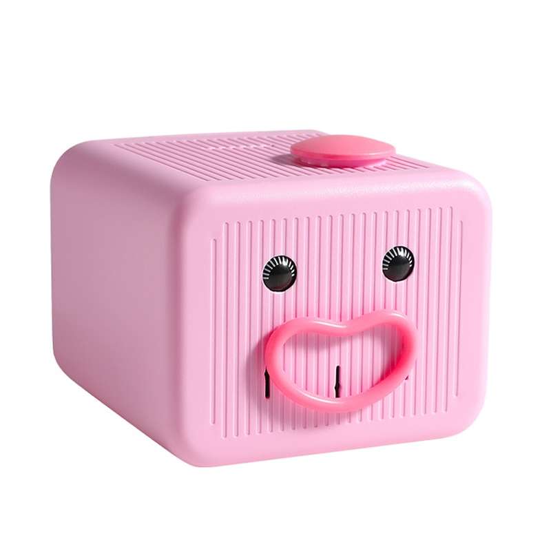 Emoticon Expression Voice Electric Piggy Bank(Black)