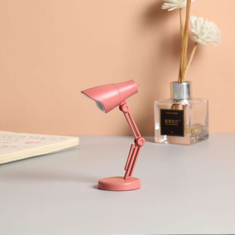 LED Foldable Mini Magnetic Desk Lamp with Clip(LD01 Black)