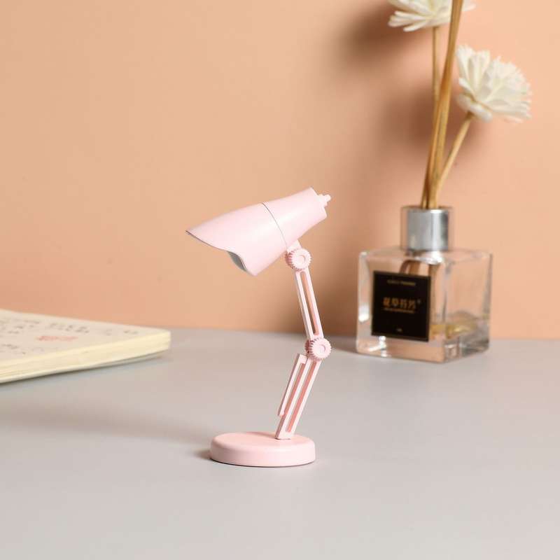 LED Foldable Mini Magnetic Desk Lamp with Clip(LD01 Black)
