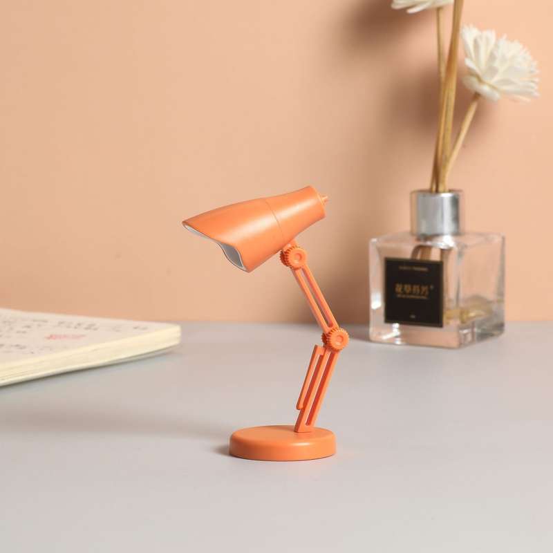 LED Foldable Mini Magnetic Desk Lamp with Clip(LD01 Black)