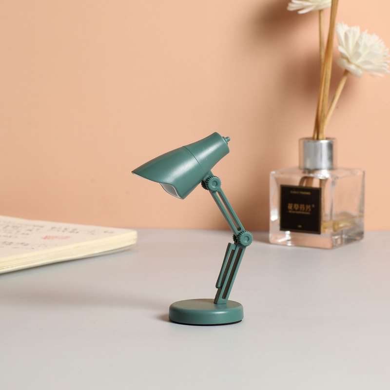 LED Foldable Mini Magnetic Desk Lamp with Clip(LD01 Black)