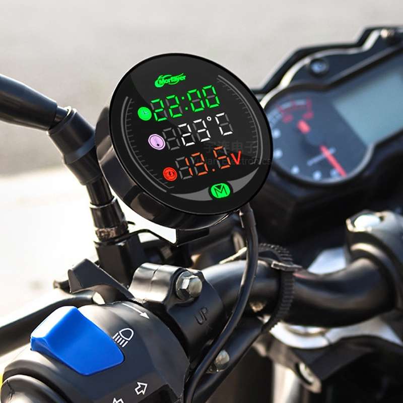 Morfayer YL-M05 5 In 1 Water Temperature Model 9-24V LED Night Vision Motorcycle Modification Instru