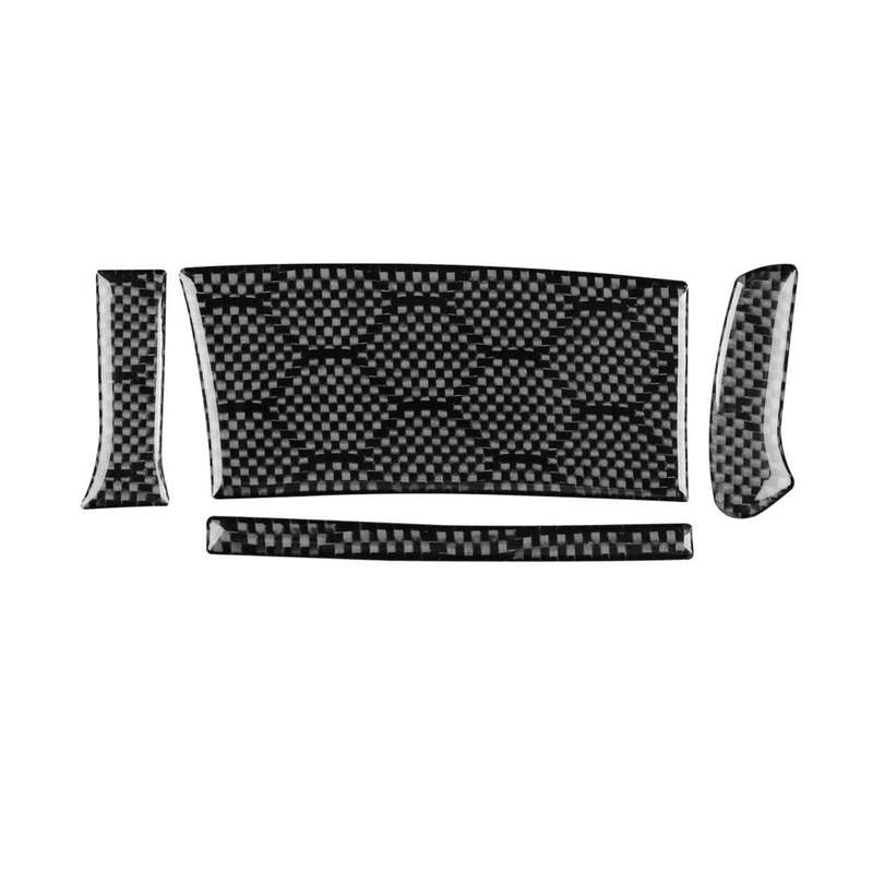 For Infiniti G37/G25/Q60 4pcs /Set Right-Hand Drive Steering Wheel Button Left Cover Sticker(Black)