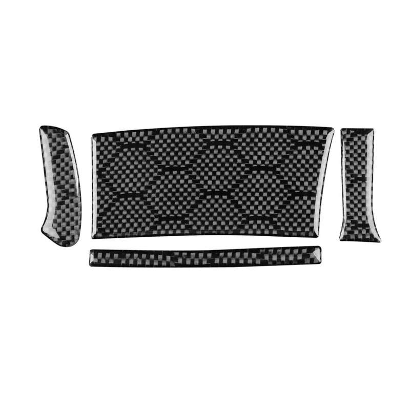 For Infiniti G37/G25/Q60 4pcs /Set Left-hand Drive Steering Wheel Button Left Cover Sticker(Black)