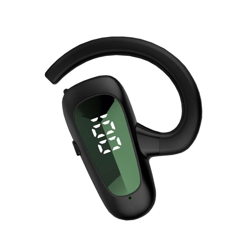Bone Conduction Concepts Digital Display Stereo Bluetooth Earphones, Style: Single Ear(Blue)