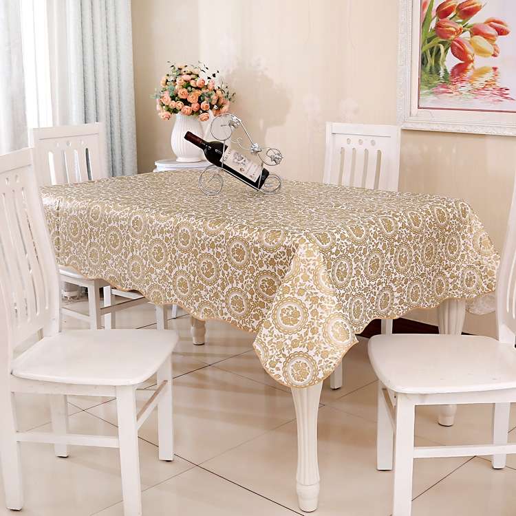 PEVA Oil&Water Resistant Coffee Table Tablecloth, Size: 106x152cm(No.384)