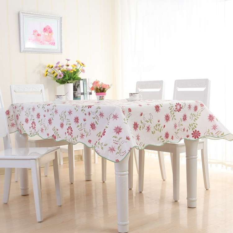PEVA Oil&Water Resistant Coffee Table Tablecloth, Size: 106x152cm(No.384)