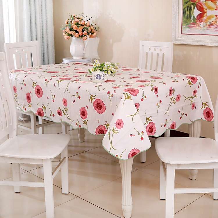 PEVA Oil&Water Resistant Coffee Table Tablecloth, Size: Round 152cm(No.384)