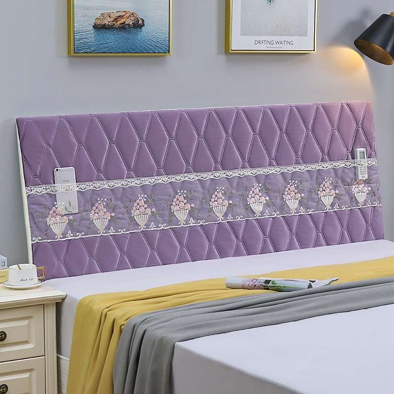 Bedside All-Inclusive Anti-Collision Quilted Thick Fabric Protective Cover, Size: 60x200cm(Dutch Vel